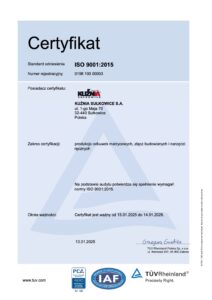 Certyfikat 9001